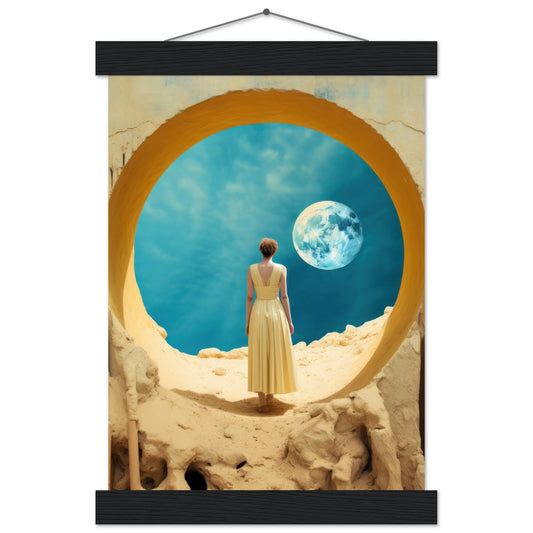 With Love From The Moon Matte Paper Poster with Hanger