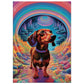 Small Dog Big World Canvas