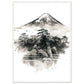 Fuji San Matte Paper Wooden Framed Poster