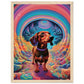 Small Dog Big World Matte Paper Wooden Framed Poster