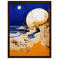 The Moon Fell And It's Made Of Cheese Matte Paper Wooden Framed Poster