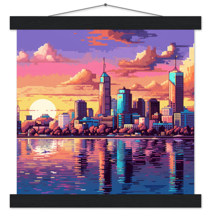 Pixelopolis Matte Paper Poster with Hanger