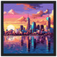 Pixelopolis Matte Paper Wooden Framed Poster