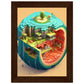 Melon Utopia Matte Paper Wooden Framed Poster