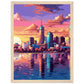 Pixelopolis Matte Paper Wooden Framed Poster