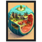 Melon Utopia Matte Paper Wooden Framed Poster