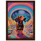 Small Dog Big World Matte Paper Wooden Framed Poster