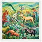 Rainbow Menagerie Matte Paper Wooden Framed Poster