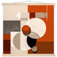 Abstract in Orange Matte Paper Poster with Hanger