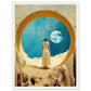 With Love From The Moon Matte Paper Wooden Framed Poster