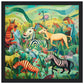 Rainbow Menagerie Matte Paper Wooden Framed Poster