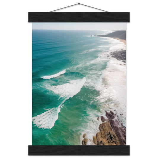 Coastal Haven Matte Paper Poster with Hanger