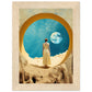 With Love From The Moon Matte Paper Wooden Framed Poster