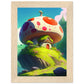 On Mushroom Hill Matte Paper Wooden Framed Poster