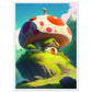 On Mushroom Hill Matte Paper Wooden Framed Poster