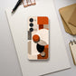 Abstract in Orange Flexi case