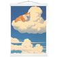 Cat on a Cloud Matte Paper Poster with Hanger