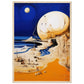 The Moon Fell And It's Made Of Cheese Matte Paper Wooden Framed Poster