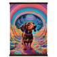 Small Dog Big World Matte Paper Poster with Hanger