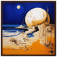 The Moon Fell And It's Made Of Cheese Matte Paper Wooden Framed Poster