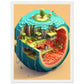 Melon Utopia Matte Paper Wooden Framed Poster