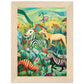 Rainbow Menagerie Matte Paper Wooden Framed Poster