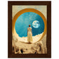 With Love From The Moon Matte Paper Wooden Framed Poster