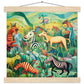 Rainbow Menagerie Matte Paper Poster with Hanger