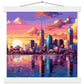 Pixelopolis Matte Paper Poster with Hanger