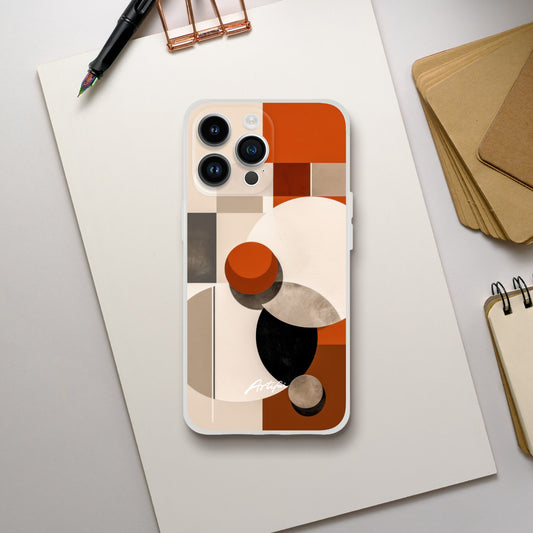 Abstract in Orange Flexi case