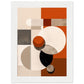 Abstract in Orange Matte Paper Wooden Framed Poster