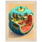 Melon Utopia Matte Paper Wooden Framed Poster