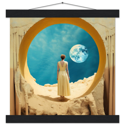 With Love From The Moon Matte Paper Poster with Hanger