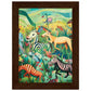 Rainbow Menagerie Matte Paper Wooden Framed Poster