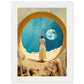 With Love From The Moon Matte Paper Wooden Framed Poster