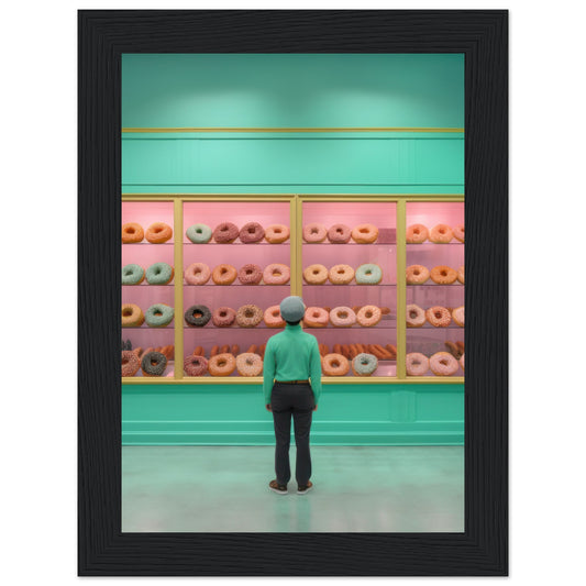 Donut Dream Matte Paper Wooden Framed Poster