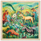 Rainbow Menagerie Matte Paper Wooden Framed Poster