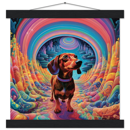 Small Dog Big World Matte Paper Poster with Hanger