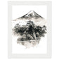 Fuji San Matte Paper Wooden Framed Poster