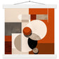 Abstract in Orange Matte Paper Poster with Hanger