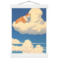 Cat on a Cloud Matte Paper Poster with Hanger