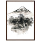 Fuji San Matte Paper Wooden Framed Poster