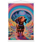 Small Dog Big World Matte Paper Poster with Hanger