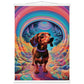 Small Dog Big World Matte Paper Poster with Hanger