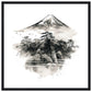 Fuji San Matte Paper Wooden Framed Poster