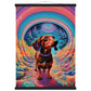 Small Dog Big World Matte Paper Poster with Hanger