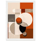 Abstract in Orange Matte Paper Wooden Framed Poster