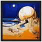 The Moon Fell And It's Made Of Cheese Matte Paper Wooden Framed Poster