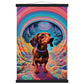 Small Dog Big World Matte Paper Poster with Hanger