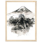 Fuji San Matte Paper Wooden Framed Poster